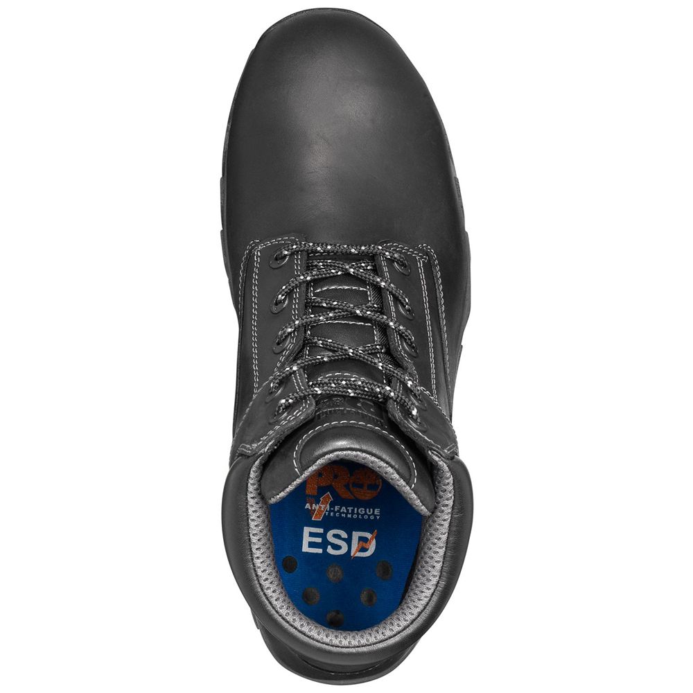 Bocanci De Muncă Timberland Barbati Negrii - Pro® Workstead 6\" Sd+ Comp Toe - Romania - FIXDUM591